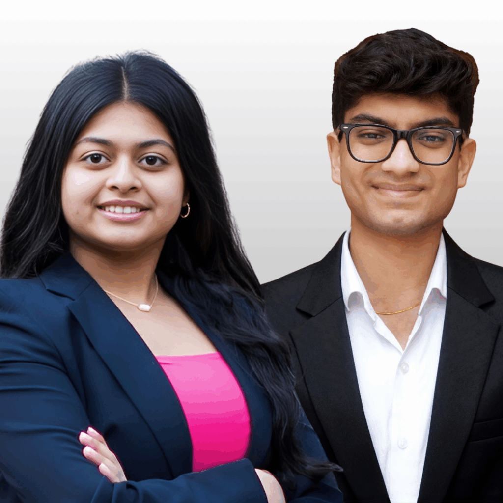 Kushagra Mallick and Alisha Mehta