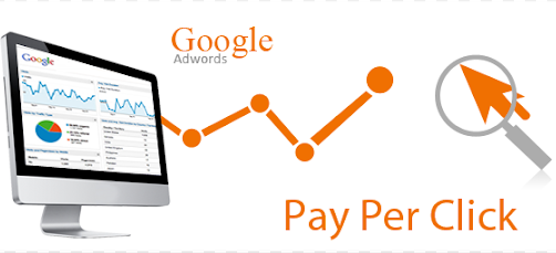 Illustration of computer monitor displaying PPC results