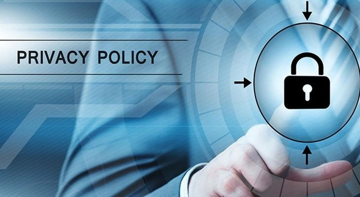 Finger pointing to illustration of a lock